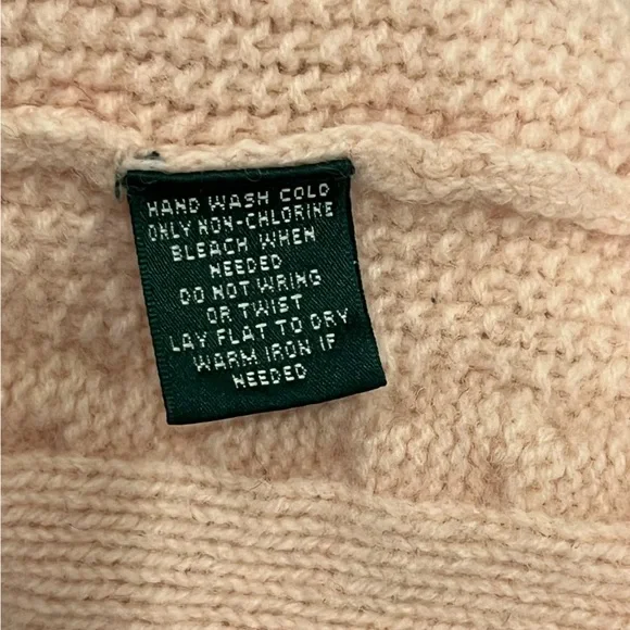 Neiman Marcus 100% Cashmere Pink Cable Knit Zip Sweater 💕 - Picture 4 of 4